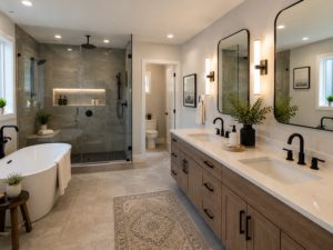 Current Style of Remodeled Bathroom